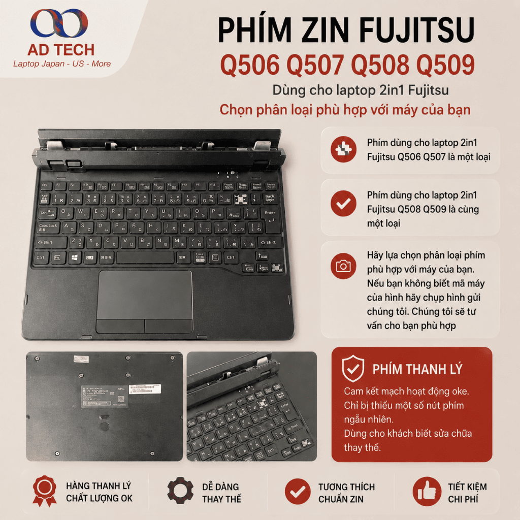 Phím zin Fujitsu Q506 Q507 Q508 Q509