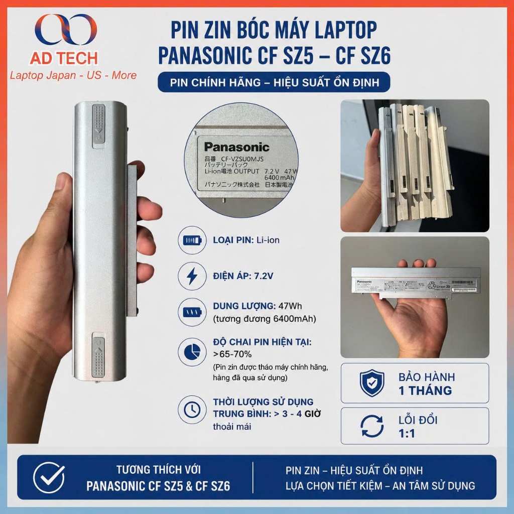 Phụ kiện  Zin bóc máy Laptop Panasonic CF SZ5 và Panasonic CF SZ6