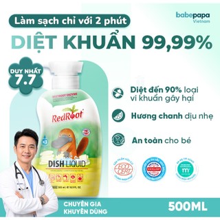 Nước Rửa Rau Củ Và Chén Bát Redroot Hàn Quốc Nước Rửa Bát Hữu Cơ Enzyme Củ Dền Đỏ 500ml