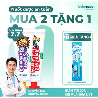 Kem Đánh Răng Cho Bé Bristik Hàn Quốc Ngừa Sâu Răng Vượt Trội Cho Trẻ Từ 1 Tuổi 50g