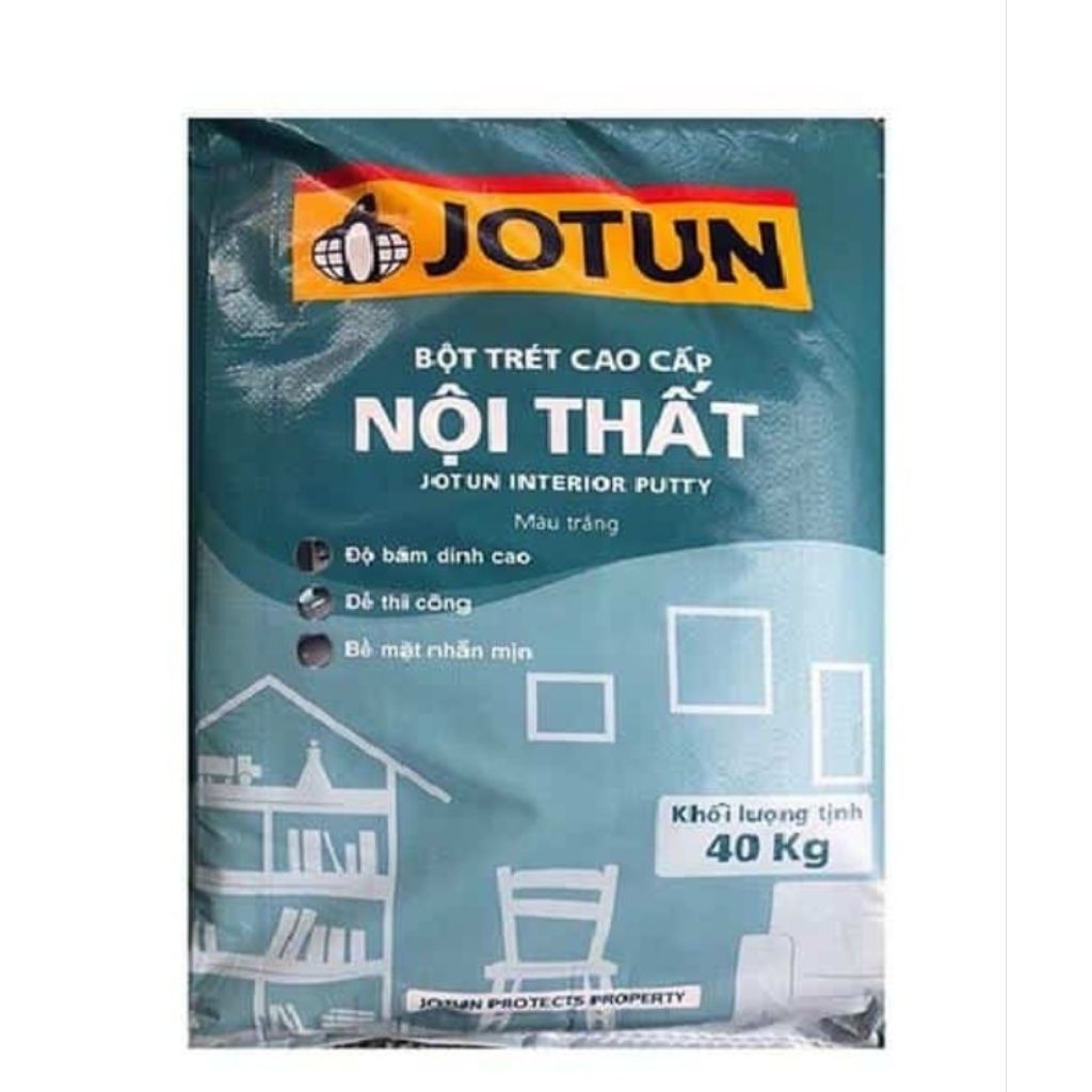 bột trét tường nội & ngoại thất Jotun, Nippon, Joton, Việt Mỹ