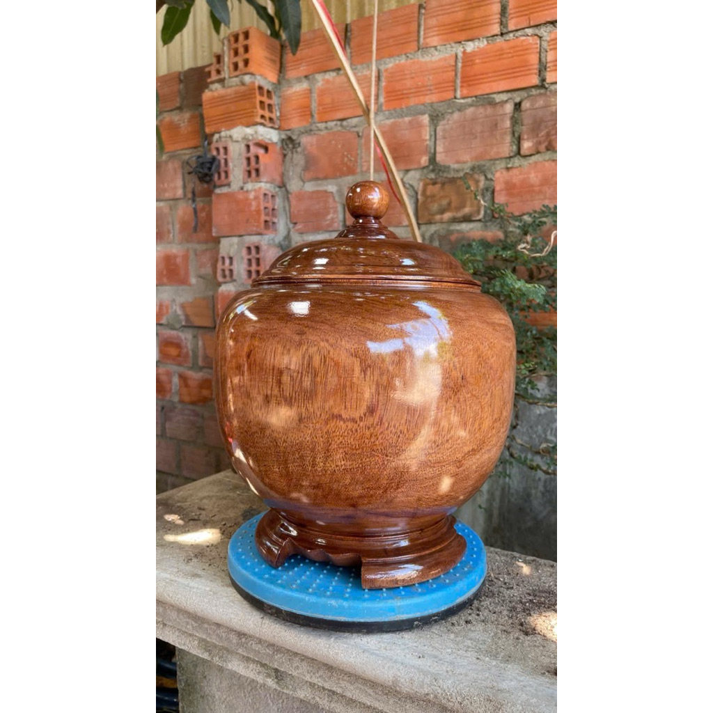 bình ủ trà gỗ lim 32x27x1.5lít
