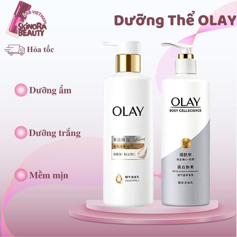 Sữa Dưỡng Thể OLAY Vitamin C Bright Ultra Whitening Trắng Da Toàn Thân Dưỡng Thể Olay Body B3 - Skin