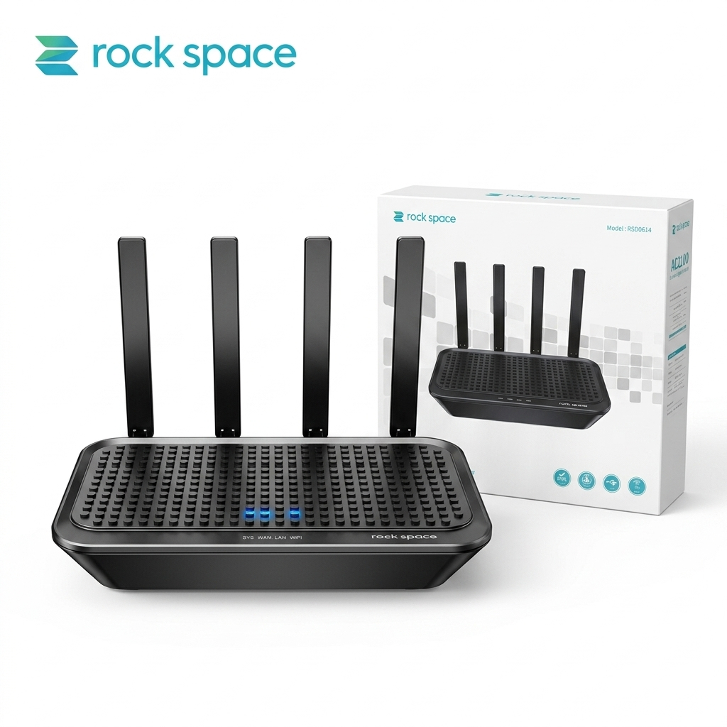 Modem/ Router WiFi Rock Space AC2100 RSD0614 – Băng Tần Kép Gigabit, MU-MIMO 4×4