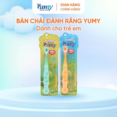 Combo 4 Bàn chải đánh răng trẻ em YUMY đầu chải mảnh mềm mại vệ sinh răng an toàn cho bé (BC01-102)
