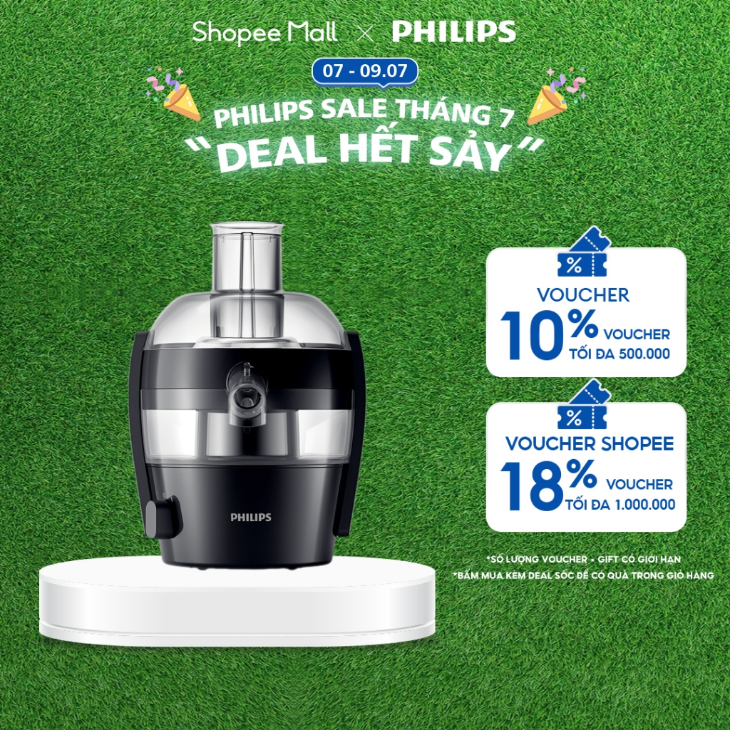 Máy ép trái cây Philips HR1832/00 | 500W Hàng Chính Hãng