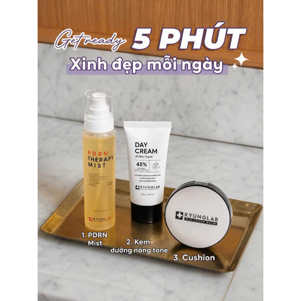 [ Mua 2 Tặng 1 ] Cushion Kyunglab Bio Cho Da Khô + Kem Ngày Nâng Tone Kyunglab