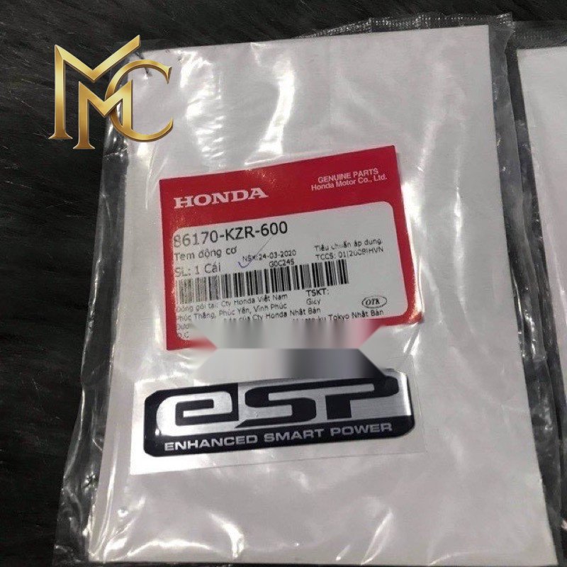 Tem Chữ ESP Honda (86170KZR600) MC