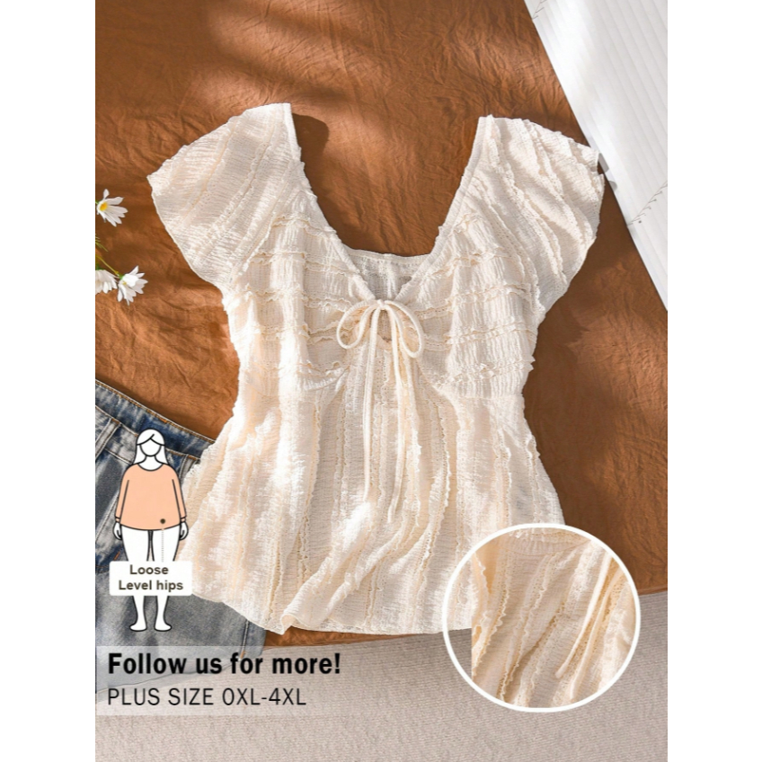 L12.Studio| Áo blouse jacquard nữ, áo thun bèo