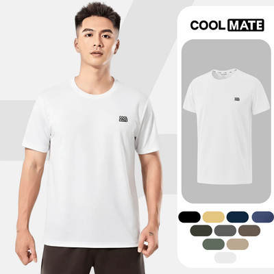 ÁO THUN thể thao nam S1, áo tập Gym, chạy bộ Pickleball, Tennis thoáng khí, thấm hút Coolmate