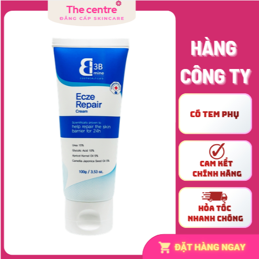 [hàng cty] 3Bmine Ecze Repair Cream – Kem Dưỡng Ẩm Giúp Da Mềm Mại Và Mịn Màng