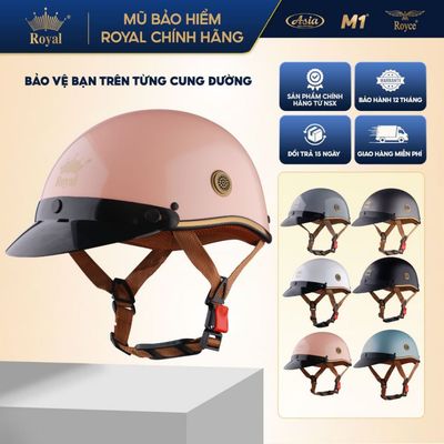 Mũ Bảo Hiểm 1/2 Royal M29 Chính Hãng Lưỡi Trai Freesize 55-59cm | Nón Bảo Hiểm Nam Nữ Đi Xe Máy
