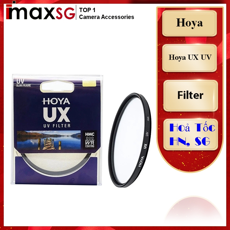 KÍNH LỌC FILTER HOYA CHO ỐNG KÍNH MÁY ẢNH LOẠI UX UV 40.5MM, 49MM,52MM,55MM,58MM,62MM,72MM,77MM,82MM