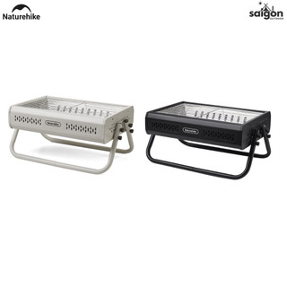 Bếp Nướng Than Hoa Naturehike CNK2650CF011 Gấp Gọn Inox 304 & Inox 410 - Bếp BBQ Dã Ngoại Camping Có Tay Xách, Tháo Rời