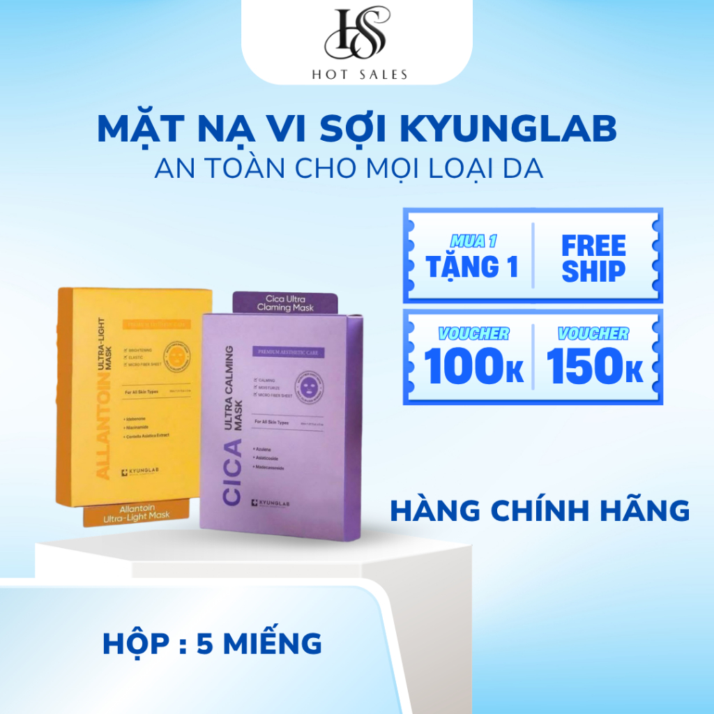 Mặt nạ vi sợi ultra kyunglab tím vàng hộp 5 miếng Kyunglab