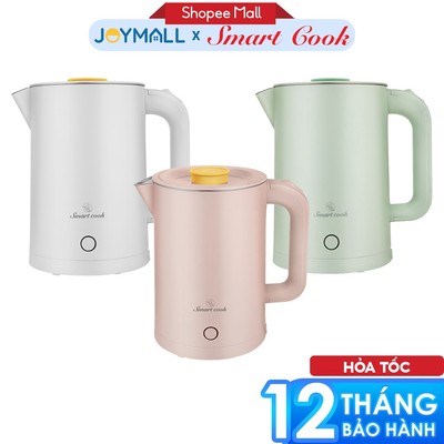 Ấm Đun Siêu Tốc Elmich Smartcook KES-3857 1.5L, Hàng Chính Hãng, Thân Inox 304 Đúc Liền - JoyMall