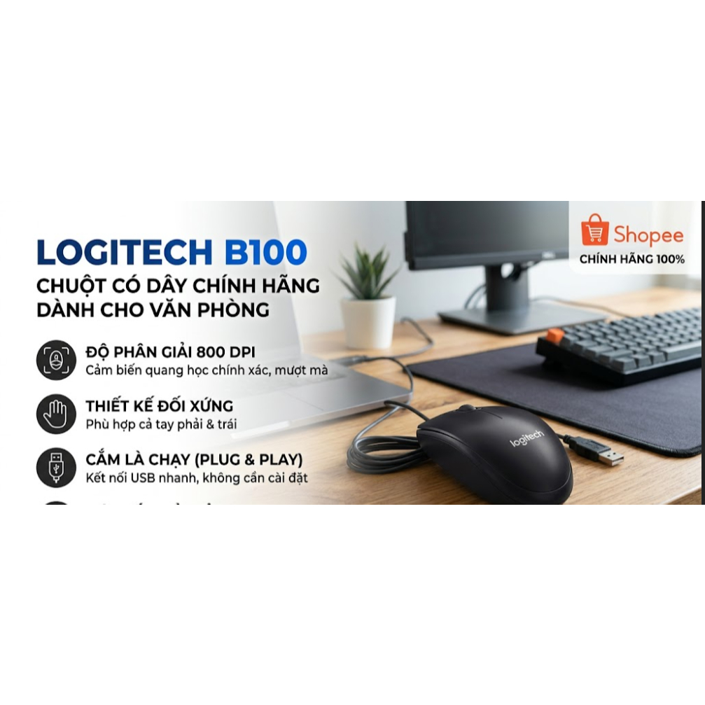 CHUỘT LOGITECH B100