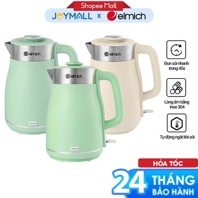 Ấm Siêu Tốc Elmich KEE-8457 1.8L, Hàng Chính Hãng, Sôi Nhanh 45s, Thiết kế Vintage - JoyMall