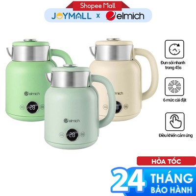 Ấm Đun Siêu Tốc Elmich KEE-8456 1.5L, Hàng Chính Hãng, Nước Sôi Nhanh 45s, 6 Chế Độ - JoyMall