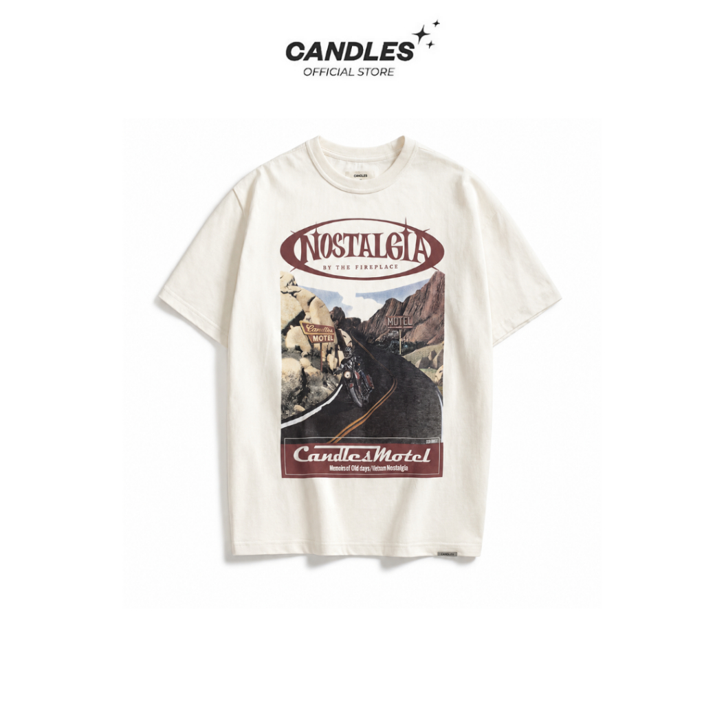 Áo Thun Candles Motel Oversize Tee Unisex