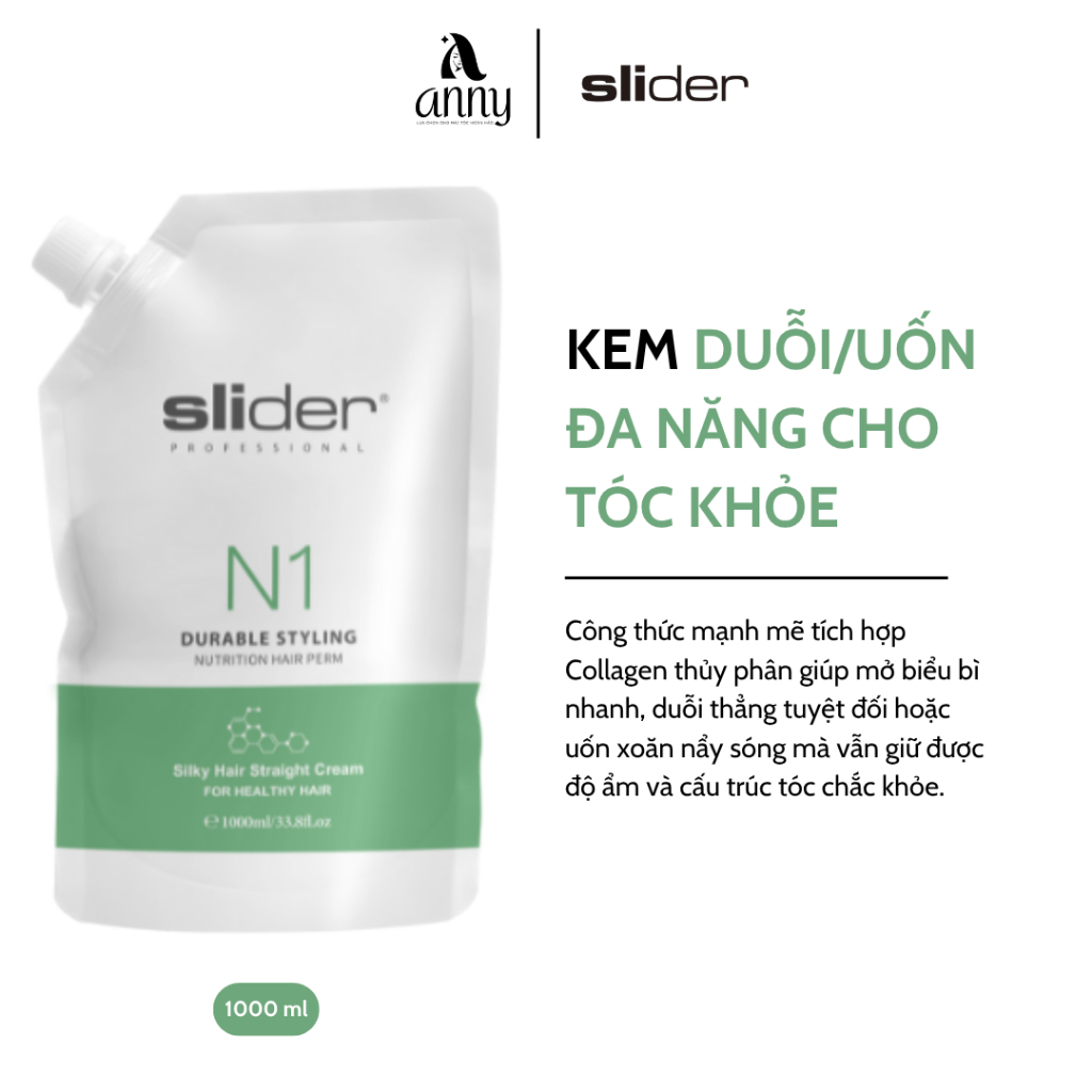 Kem Duỗi/Uốn Tóc Đa Năng Slider N1 Durable Styling Nutrition Hair Repair 1000ml | Anny Haircare