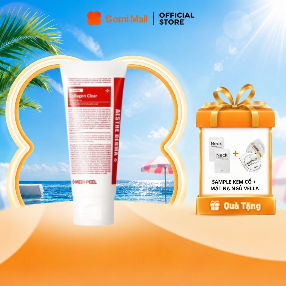 Sữa Rửa Mặt Tạo Bọt MEDIPEEL Red Lacto Collagen Clear 2.0