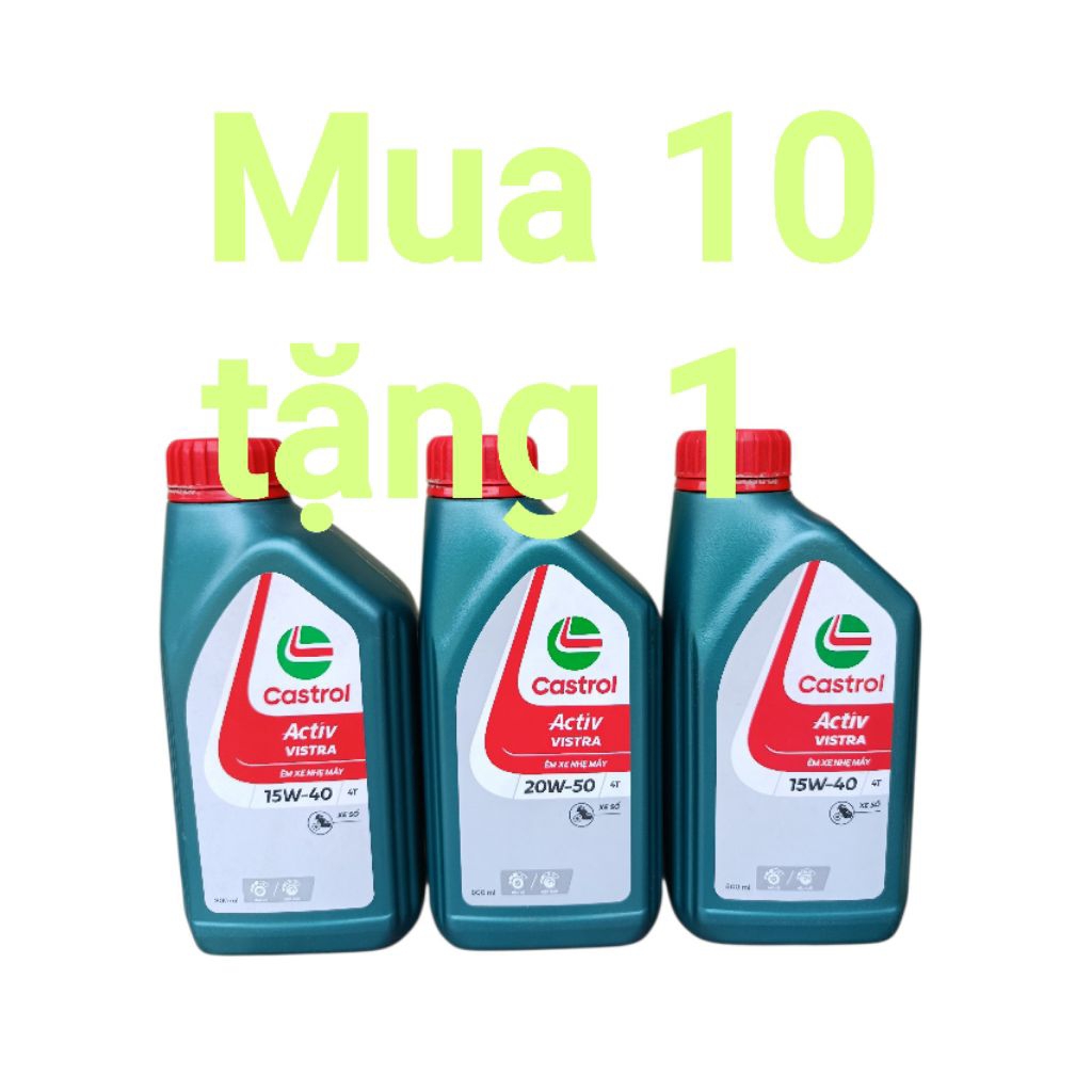Dầu nhớt Castrol Vistra 0,8lit và 1lit làm mát động cơ chống mài mòn.......