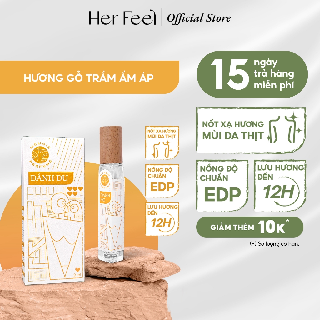 Nước Hoa PlayAh Memoir Eau De Parfum - Hương Đánh Đu/Cửa Son 9ml