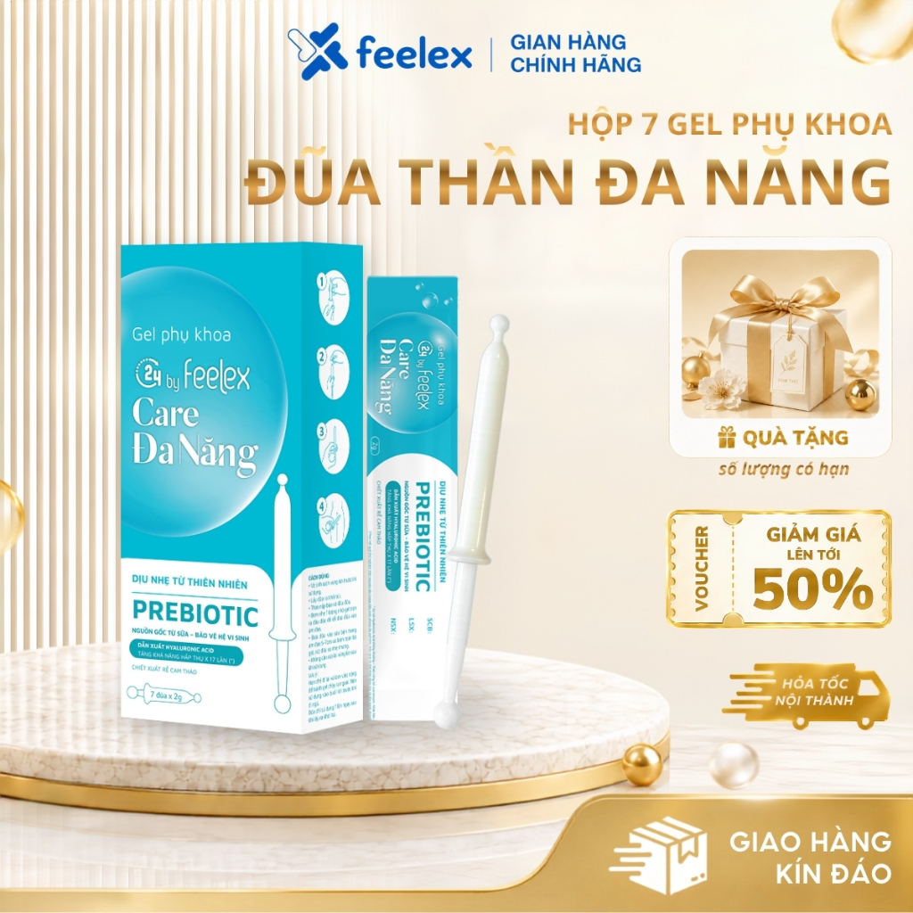 Dung dịch vệ sinh phụ nữ đũa thần inner C24 By Feelex Care, vệ sinh vùng kín an toàn, tiện lợi