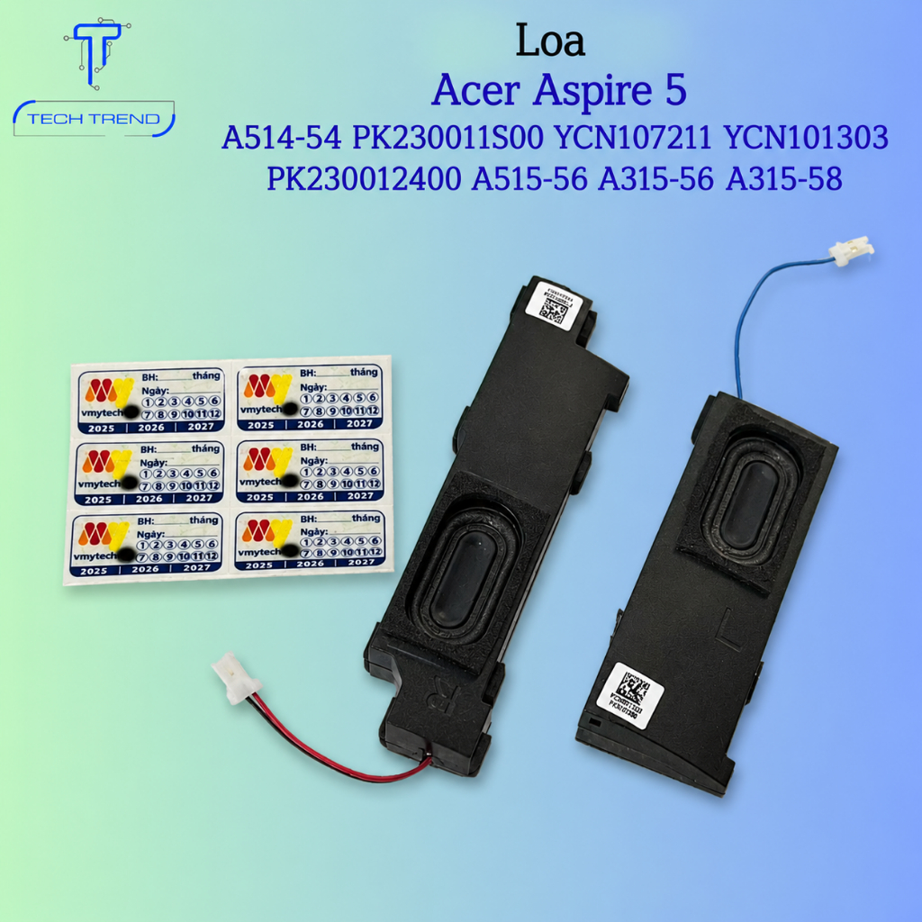 Loa laptop thay cho Acer Aspire 5 A514-54 PK230011S00 YCN107211 YCN101303 PK230012400 A515-55 A315-5