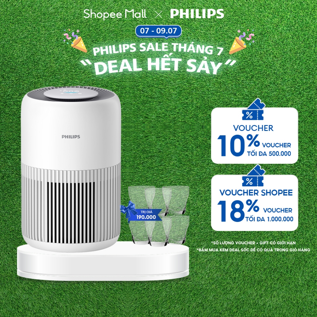Máy Lọc Không Khí Philips AC0950/10 Pureprotect Mini |65m2- - Hàng Chính Hãng