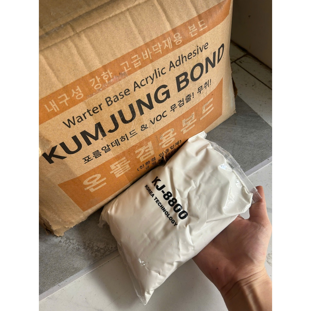 Keo dán sàn vinyl KJ8800, keo KJ-8800, keo nền dán thảm kumjung kj8800, keo xịt PJ77, keo PJ-77