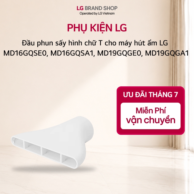 Đầu phun sấy hình chữ T cho máy hút ẩm LG | MD16GQSE0, MD16GQSA1, MD19GQGE0, MD19GQGA1