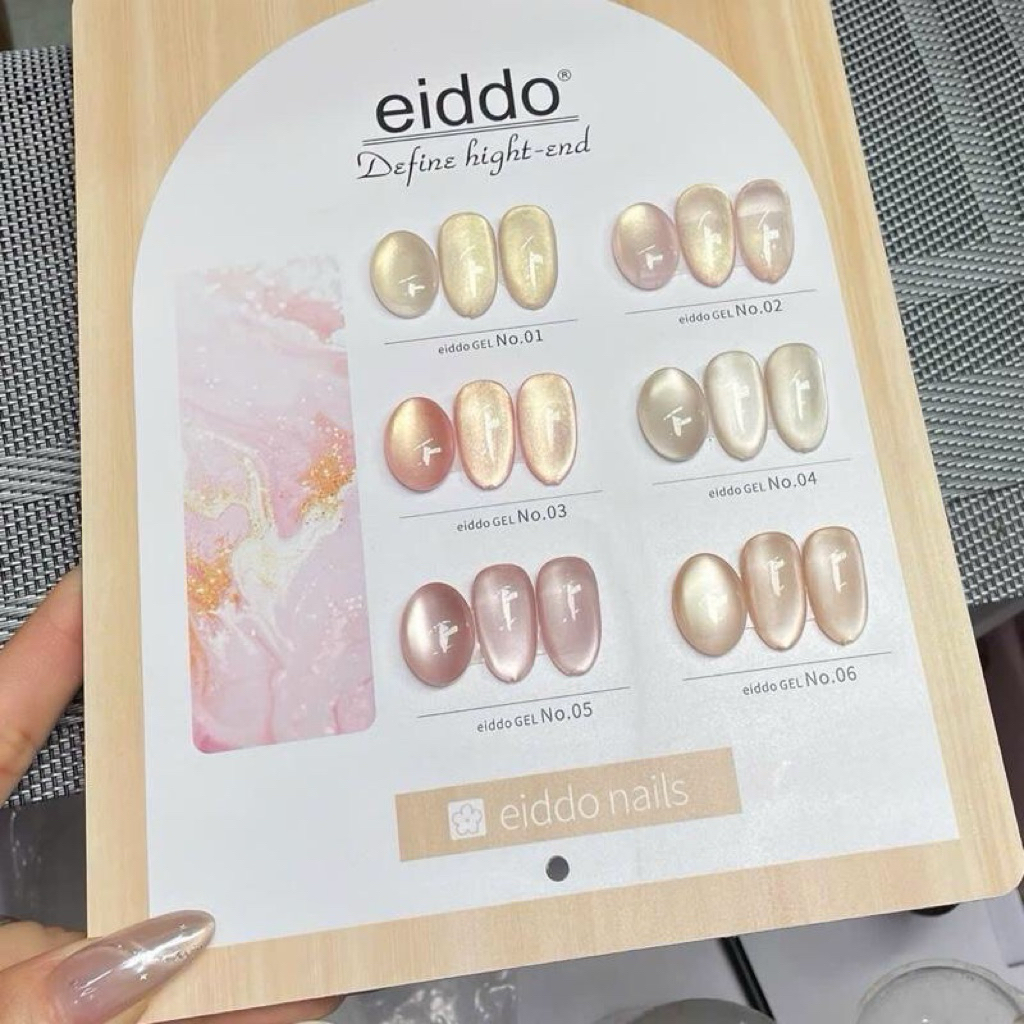 { Eiddo Nails } Sơn mắt mèo Nguyệt Sa eiddo 6 màu 12ml - Mắt mèo ánh trăng cực quang pha lê tone màu