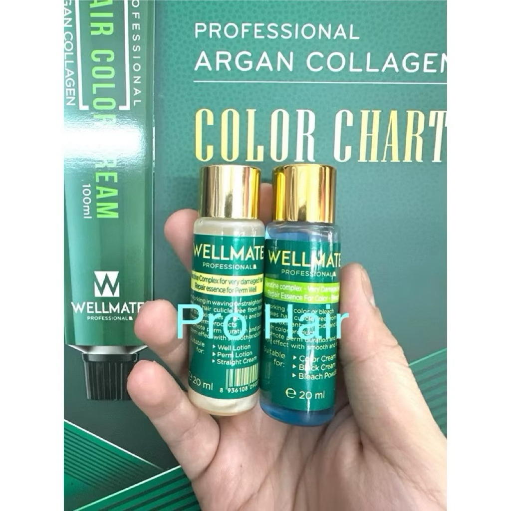 Tinh dầu pha Uốn Duỗi Nhuộm WELLMATE 20ml , phục hồi và bảo vệ tóc trong quá trình làm hóa chất .