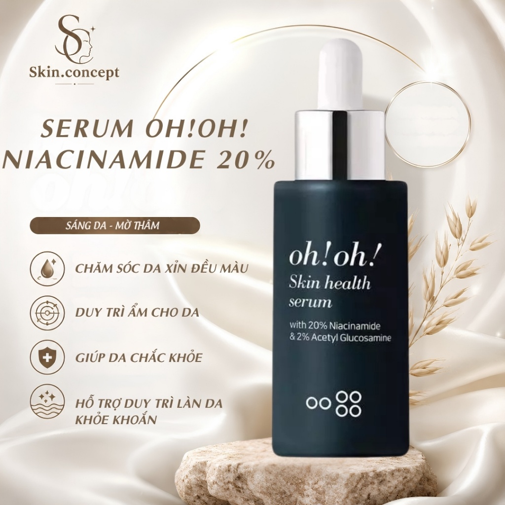 Serum Niacinamide 20% Oh Oh giúp sáng & phục hồi da