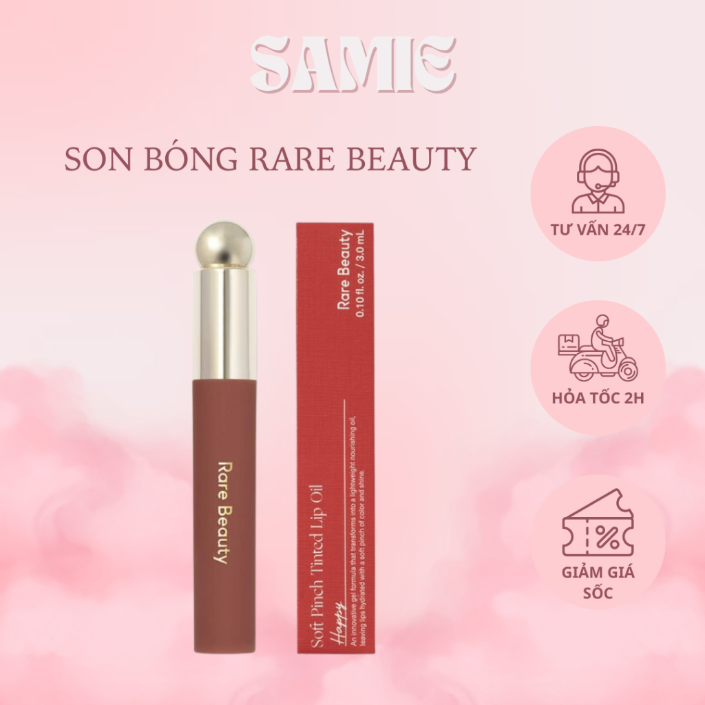 Son dưỡng Rare Beauty Lip Oil #Hope (fullsize đủ box) - Samie.Cosmetics