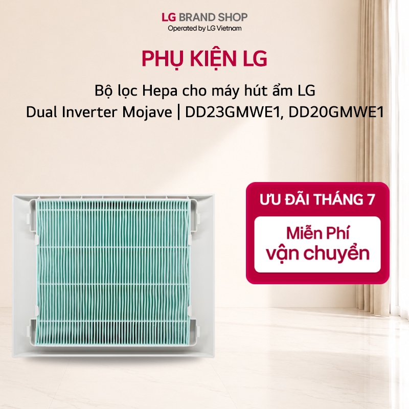 Bộ lọc Hepa cho máy hút ẩm LG Dual Inverter Mojave | DD23GMWE1, DD20GMWE1