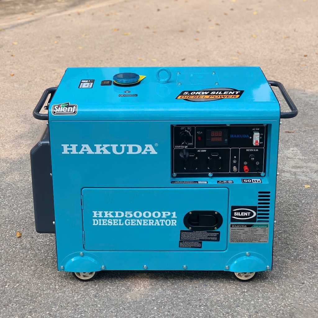Máy Phát Điện Chạy Dầu 5KW Hakuda HKD5000P1