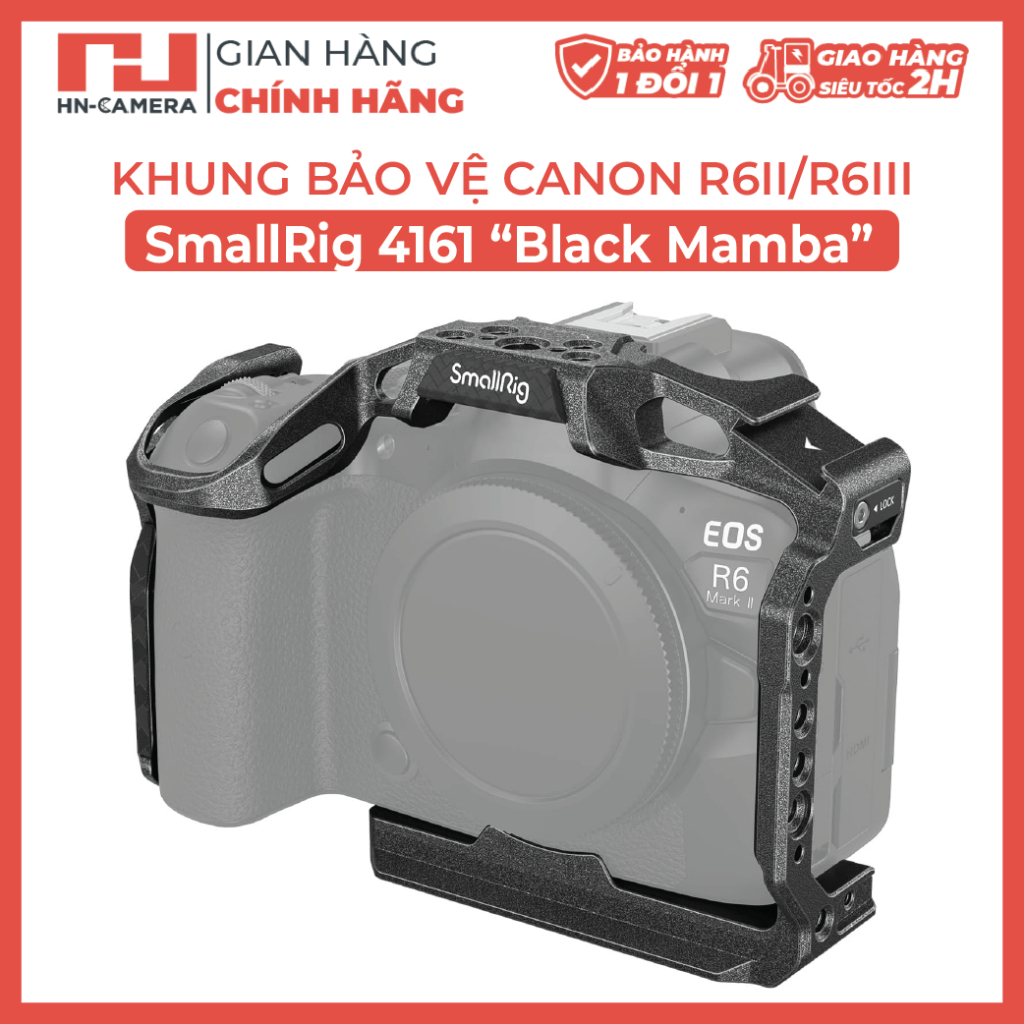 Khung SmallRig 4161 “Black Mamba” cho Canon EOS R6 Mark II / R6 Mark III
