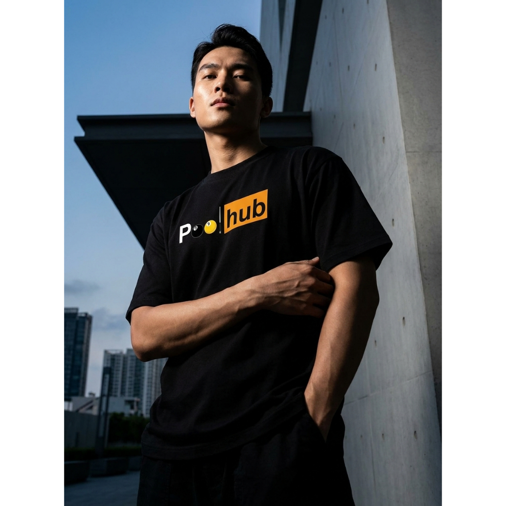 Áo Thun LOKY Vớ Vẩn POOL HUB Cotton 100% Oversize Nam Nữ