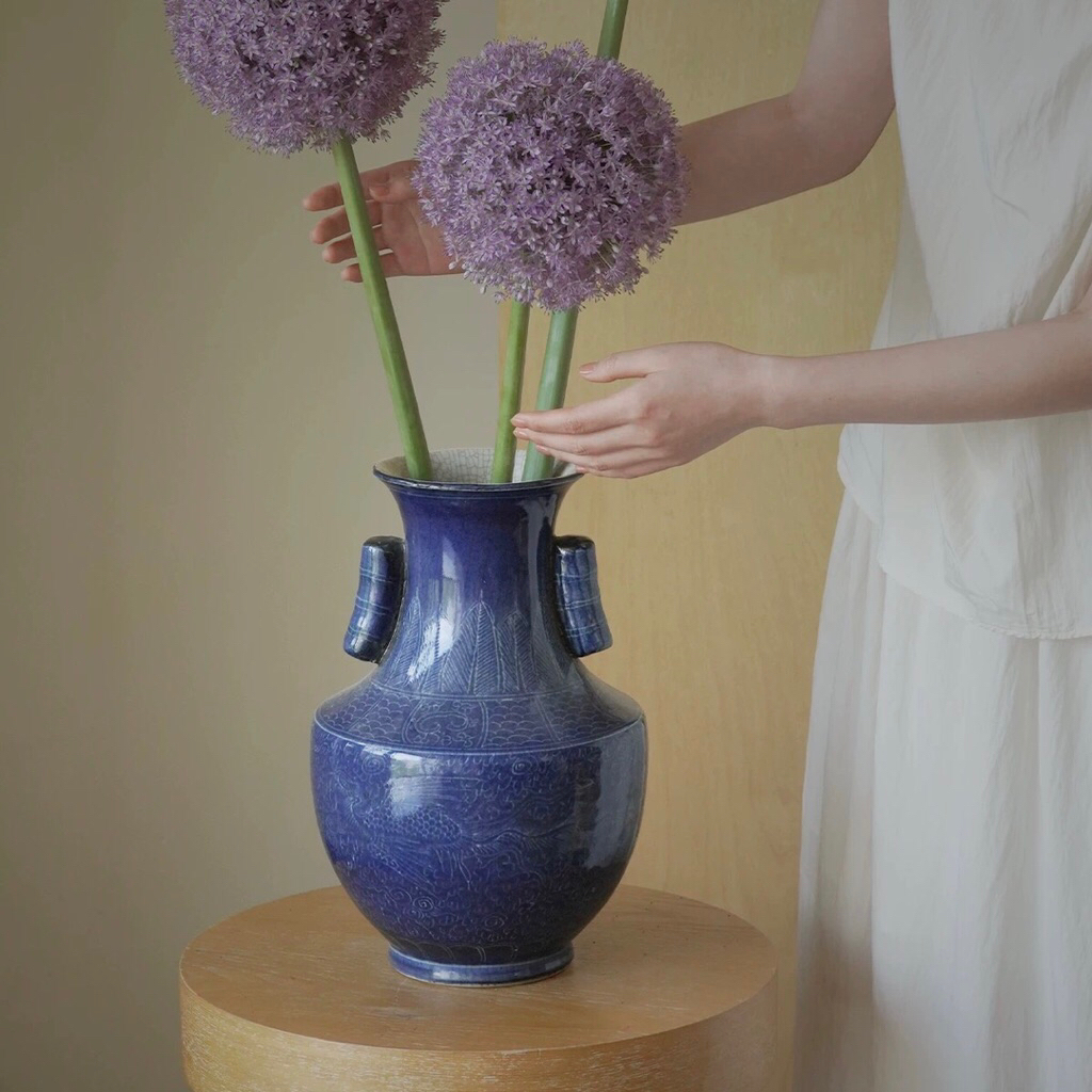 Bình hoa COBALT nhập khẩu cao cấp / COBALT Vase
