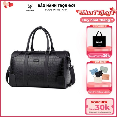 Túi xách da đựng quần áo chất liệu da cao cấp thương hiệu VACHINO-TX028