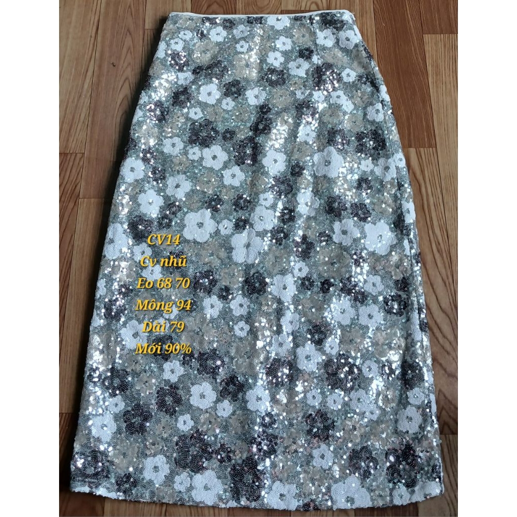2hand Chân váy 2hand vintage thời trang công sở, lụa, linen, dạ tweet, jean