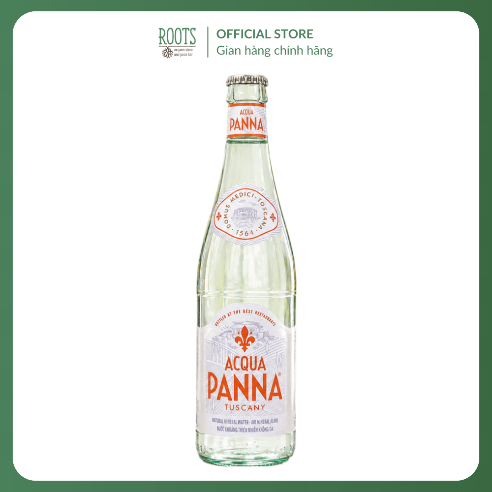 (Ship hoả tốc) ACQUA PANNA - Nước Khoáng Thiên Nhiên Không Ga, Natural Mineral Water, Glass Bottles 