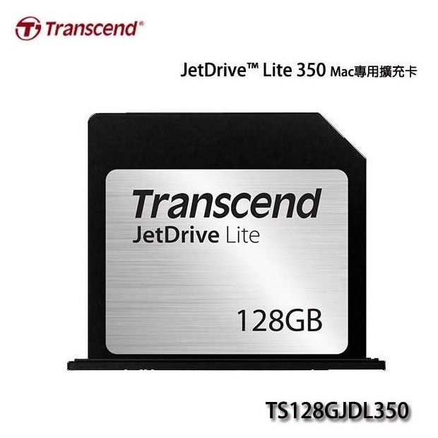 Thẻ Mở Rộng Bộ Nhớ JetDrive Lite 350 128GB (TS128GJDL350) Transcend Cho Mac Pro Retina 15"