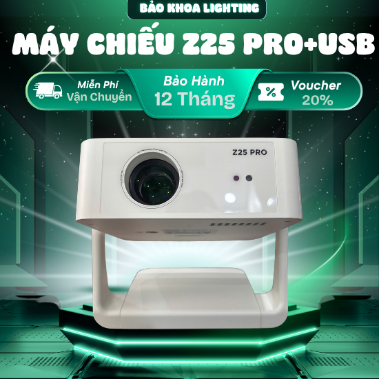 Máy Chiếu Z25 Pro- Full HD 1080 | Tặng USB Hiệu Ứng Cảnh 64GB | Đi Cảnh Bay Phòng, Xem Phim, Youtube