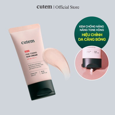 [CUTEM] Kem chống nắng nâng tone Hồng bảo vệ và hiệu chỉnh tone da - Glow Pink Toning Sun Cream 50ml