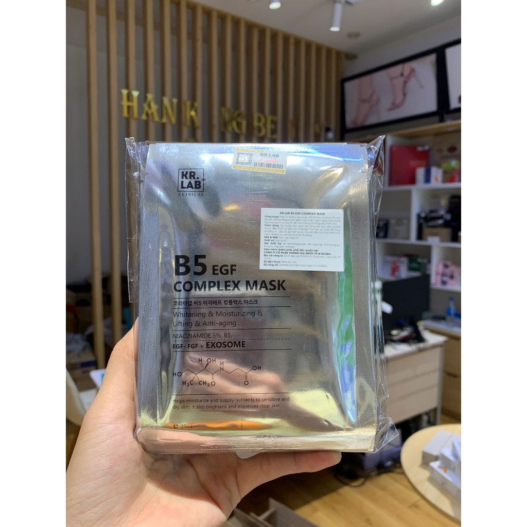 [KR.LAB]Mặt Nạ B5 Cấp Ẩm Phục Hồi Kr.Lab+ B5 EGF Complex Mask (Combo 10 miếng)