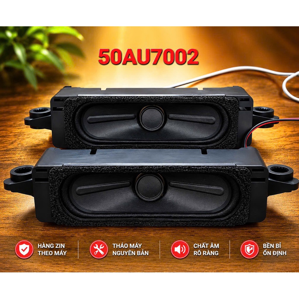Cặp loa Tivi Samsung 50AU7002, linh kiện theo máy - hoạt động tốt